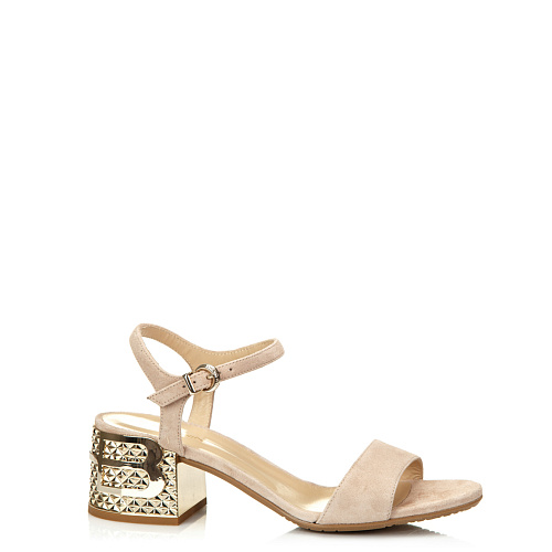 Босоножки на каблуке BALDININI цвет Бежевый