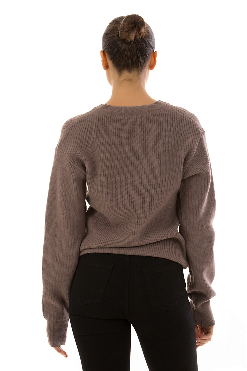 CHEERDUCK/FAH S956 КОРИЧНЕВЫЙ Свитер женский CHEERDUCK цвет Коричневый