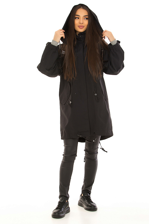 YIMOSIS 5301-1 ЧЕРНЫЙ Плащ женский YIMOSIS цвет Черный