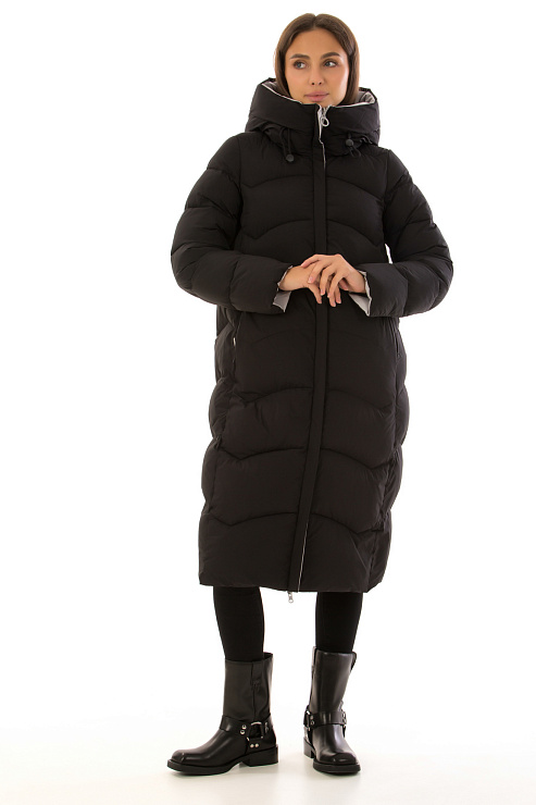 TOWMY 3226 ЧЕРНЫЙ Пуховик женский TOWMY цвет Черный