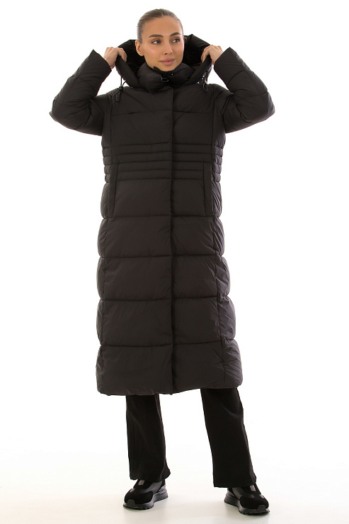 TOWMY 2366 ЧЕРНЫЙ Пуховик женский TOWMY цвет Черный