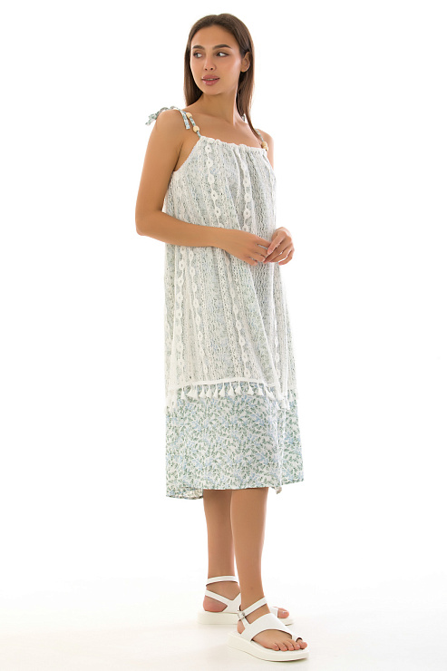 CHEERDUCK/C251 305 БЕЛЫЙ Сарафан  CHEERDUCK цвет Белый