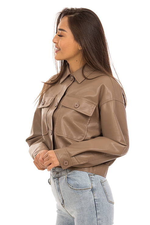 CHEER&DUCK/2025 2141 КОРИЧН. Куртка женская CHEERDUCK цвет Коричневый