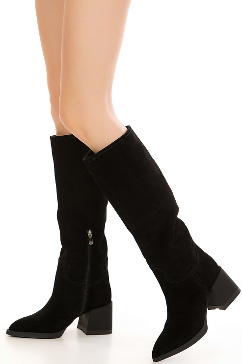 Сапоги на каблуке SERGIO MANCHOT цвет Черный