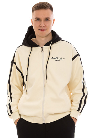 CHEERDUCK/4070 9361 БЕЖЕВЫЙ Кофта мужская CHEERDUCK цвет Бежевый