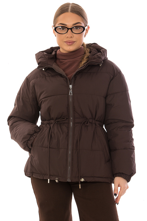CHEERDUCK/2030 8615 КОРИЧНЕВЫЙ Куртка женская CHEERDUCK цвет Коричневый
