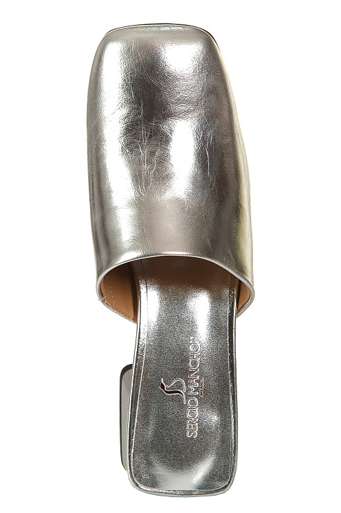 Сабо на каблуке SERGIO MANCHOT цвет Серебристый
