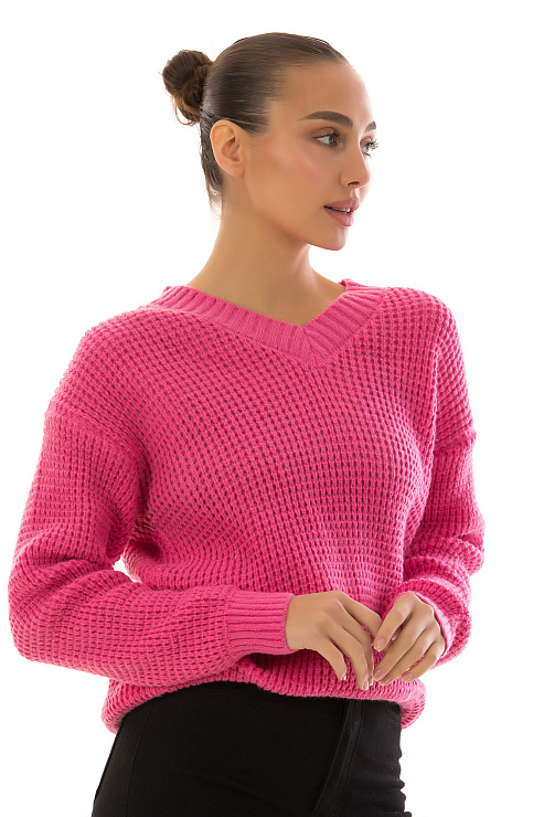 CHEERDUCK/FAH S955 РОЗОВЫЙ Свитер женский CHEERDUCK цвет Розовый