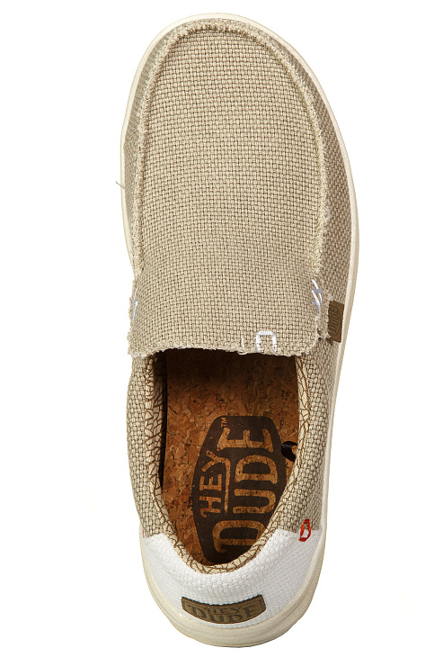 Мокасины HEYDUDE цвет Бежевый
