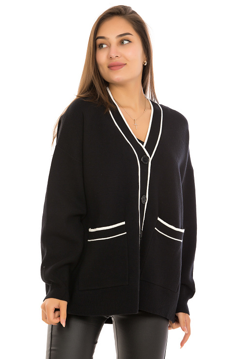 CHEERDUCK/11011 2395 ЧЕРНЫЙ Кардиган женский CHEERDUCK цвет Черный