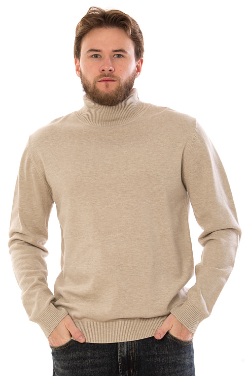 CHEERDUCK/4070 8500 БЕЖЕВЫЙ Водолазка мужская CHEERDUCK цвет Бежевый