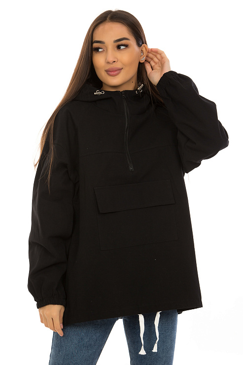 CHEERDUCK/XIAO JUN 8819 ЧЕРНЫЙ Ветровка женская CHEERDUCK цвет Черный