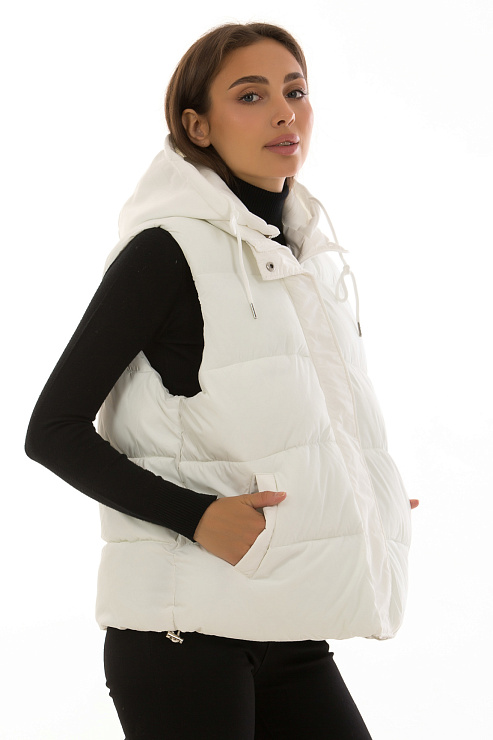 CHEERDUCK/2030 8802 БЕЛЫЙ Жилет женский CHEERDUCK цвет Белый