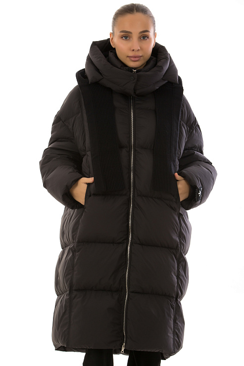 YIMOSIS 1721 ЧЕРНЫЙ Пуховик женский YIMOSIS цвет Черный