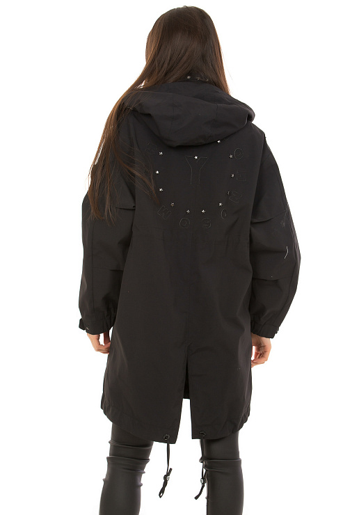 YIMOSIS 5301-1 ЧЕРНЫЙ Плащ женский YIMOSIS цвет Черный