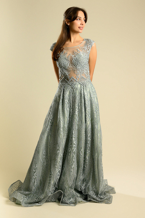 BELLABOA 1024 ГОЛУБОЙ Вечернее платье BELLABOA цвет Голубой