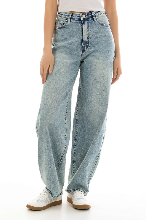 Fashion A-9997 ГОЛУБОЙ Джинсы женские FASHION цвет Голубой