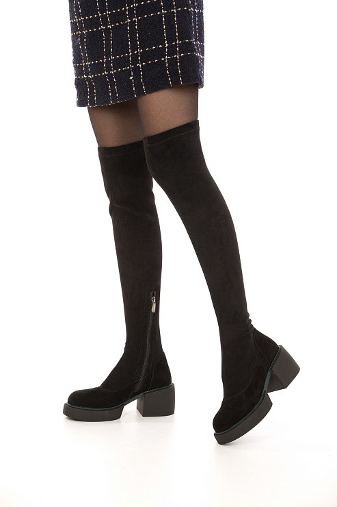 Ботфорты на каблуке SERGIO MANCHOT цвет Черный