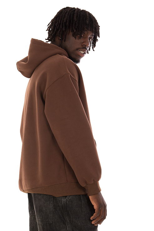 CHEERDUCK/4070 LM 777 КОРИЧНЕВЫЙ Худи мужское CHEERDUCK цвет Коричневый