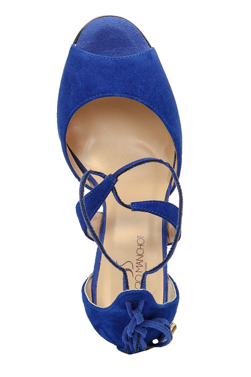 Босоножки на каблуке SERGIO MANCHOT цвет Синий