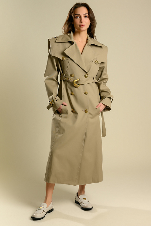 BELLABOA 111-186 БЕЖЕВЫЙ Тренч женский BELLABOA цвет Бежевый