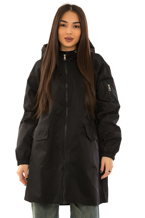 CHEERDUCK/2C19 K676 ЧЕРНЫЙ Ветровка женская CHEERDUCK цвет Черный