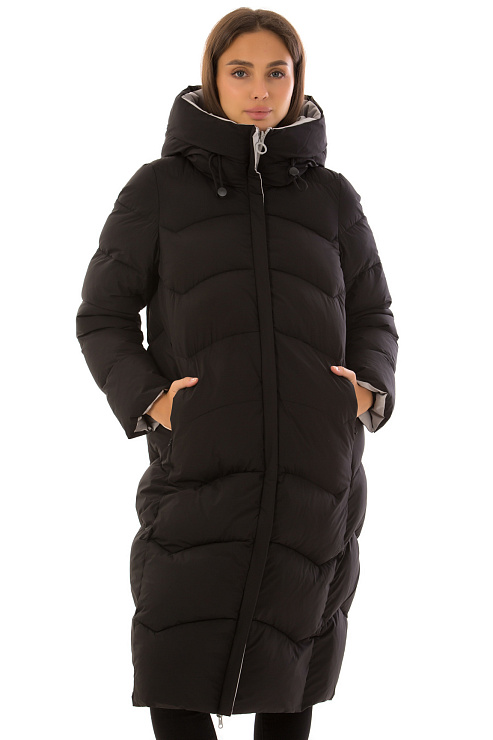 TOWMY 3226 ЧЕРНЫЙ Пуховик женский TOWMY цвет Черный