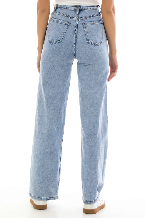 Fashion X-2567 ГОЛУБОЙ Джинсы женские FASHION цвет Голубой
