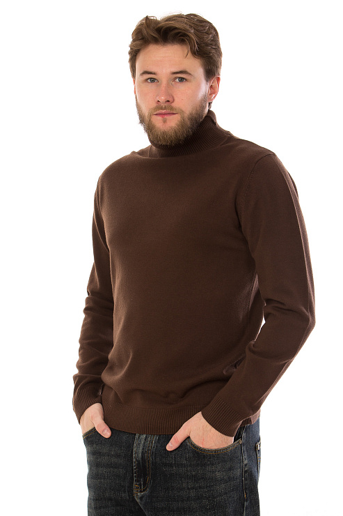 CHEERDUCK/4070 8500 КОРИЧНЕВЫЙ Водолазка мужская CHEERDUCK цвет Коричневый