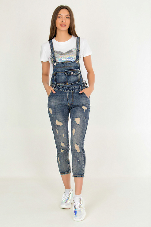 SHANG XIAN 235 Комбинезон женский CHEERDUCK цвет Синий