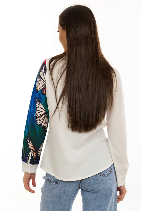 CHEERDUCK/5027 7075 СИНИЙ Блуза женская CHEERDUCK цвет Синий