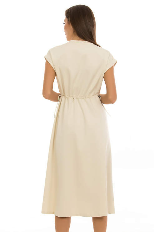 CHEERDUCK/2025 П6681 БЕЖЕВЫЙ Платье  CHEERDUCK цвет Бежевый