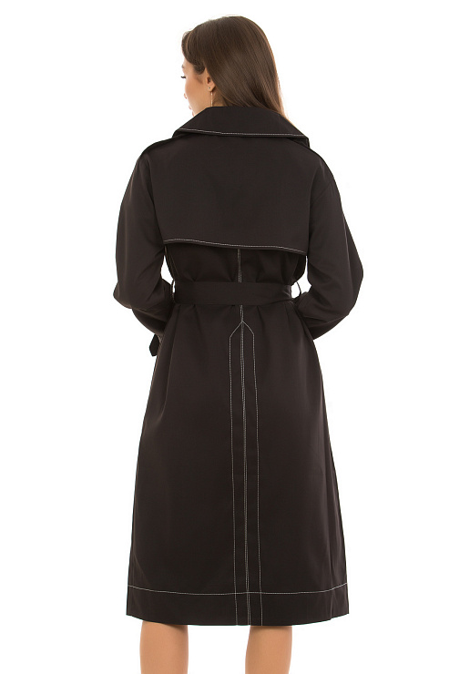 CHEERDUCK/Charm 532 ЧЕРНЫЙ Тренч женский CHEERDUCK цвет Черный