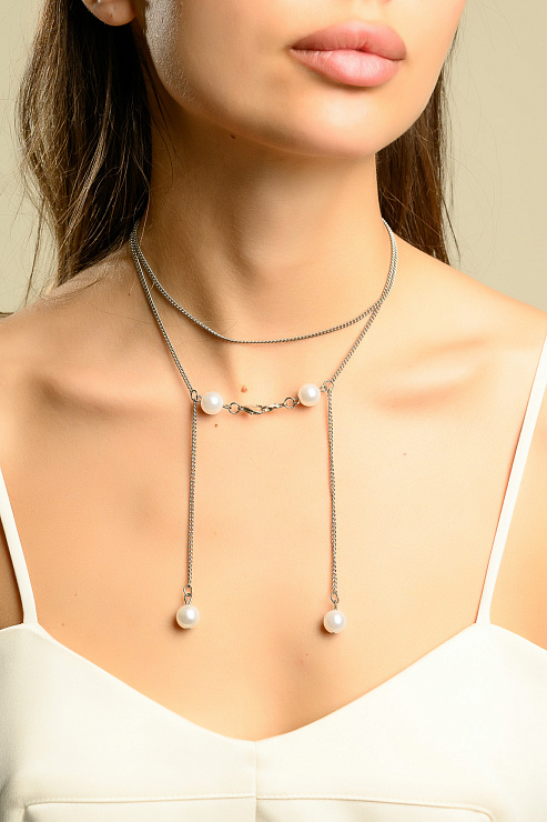 Цепь АКСЕССУАРЫ цвет Серебристый