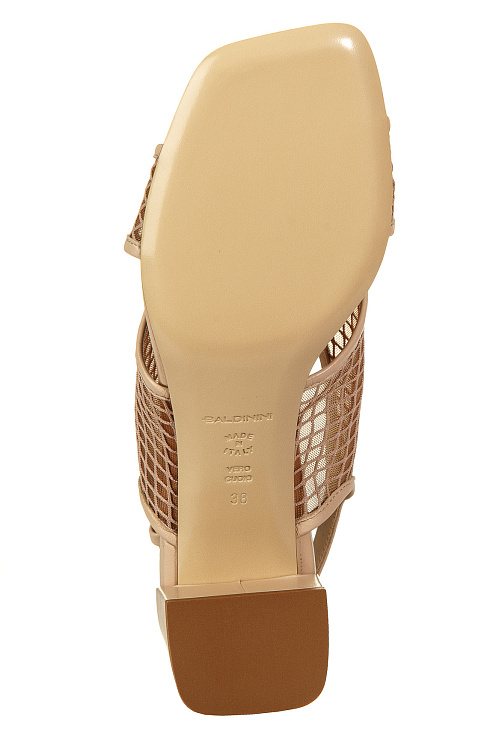Босоножки на каблуке BALDININI цвет Бежевый