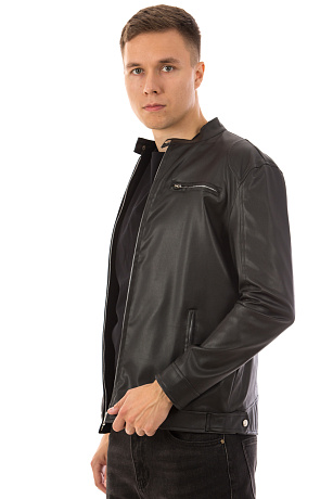 CHEERDUCK/6088 К2904 ЧЕРНЫЙ Куртка кожаная мужская CHEERDUCK цвет Черный
