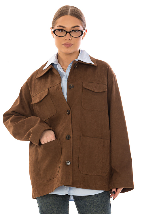 CHEERDUCK/2C22 9067 КОРИЧНЕВЫЙ Куртка д/с CHEERDUCK цвет Коричневый