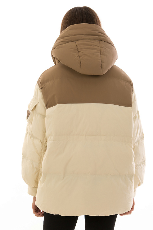 CHEERDUCK/2030 6884 БЕЖЕВЫЙ Куртка женская CHEERDUCK цвет Бежевый