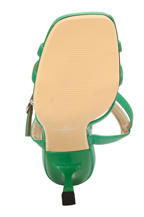 Босоножки на каблуке SERGIO MANCHOT цвет Зеленый