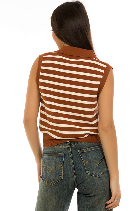 CHEERDUCK/2C19 6136-1 КОРИЧНЕВЫЙ Кофта женская CHEERDUCK цвет Коричневый