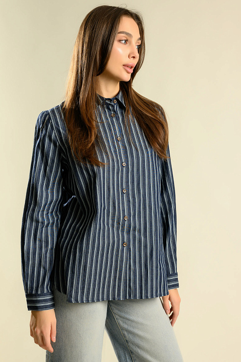 BELLABOA 200-85 СИНИЙ Рубашка женская BELLABOA цвет Синий