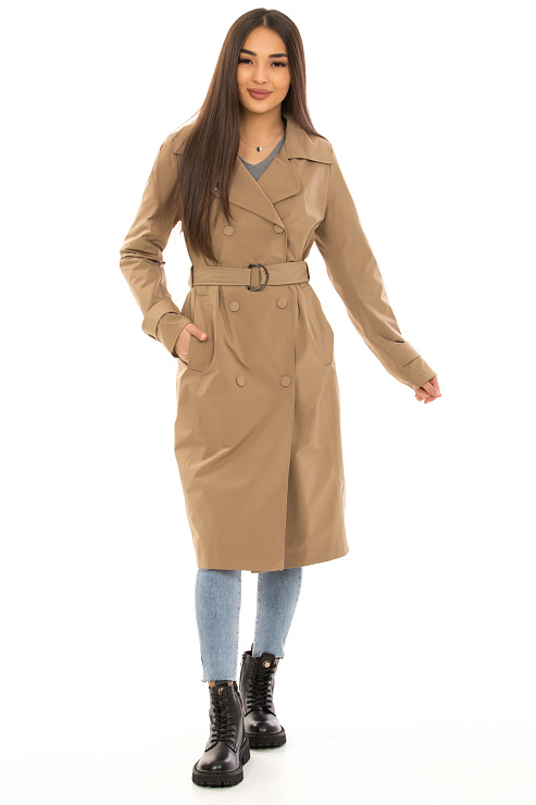 GRACE 718-1 БЕЖ Плащ женский GRACE цвет Бежевый