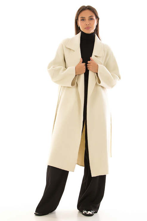 CHEERDUCK/5078 3030 МОЛОЧНЫЙ Пальто женское CHEERDUCK цвет Молочный