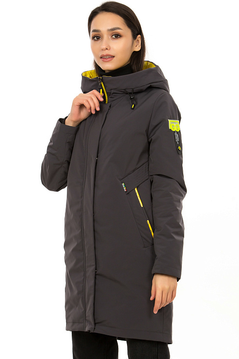 GRACE 5122 СЕР. Плащ женский GRACE цвет Серый