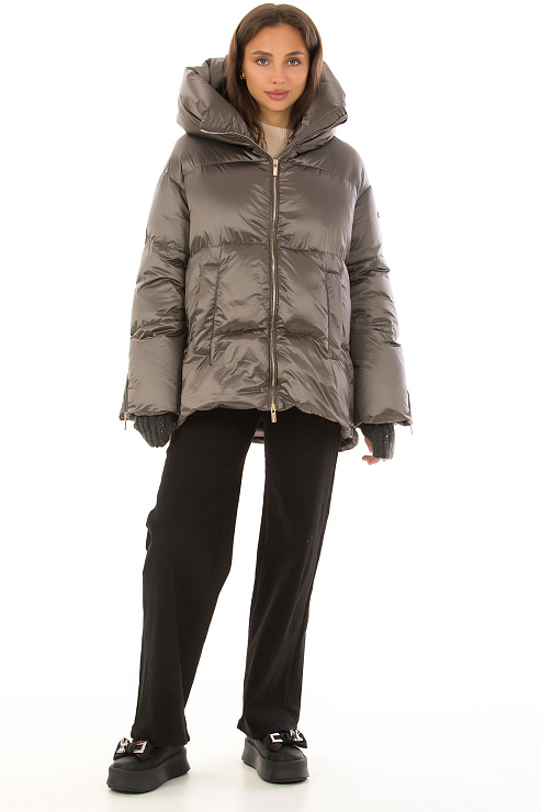 BALDININI A5B051XXCOFF0700 Пуховик женский BALDININI цвет Серый