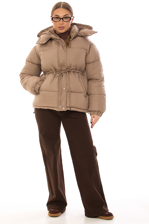 CHEERDUCK/2025 K6822 СВ.КОРИЧНЕВЫЙ Куртка д/с CHEERDUCK цвет Коричневый