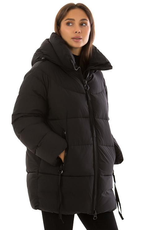 TOWMY 3263 ЧЕРНЫЙ Пуховик женский TOWMY цвет Черный