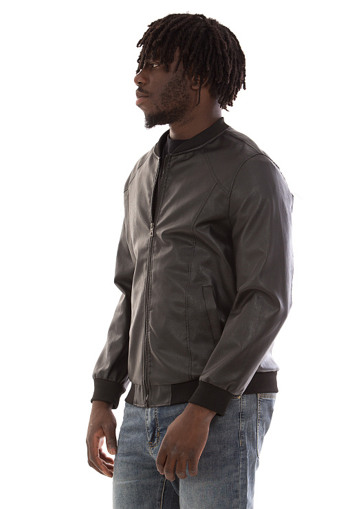 CHEERDUCK/6088 К2903 ЧЕРНЫЙ Куртка кожаная мужская CHEERDUCK цвет Черный