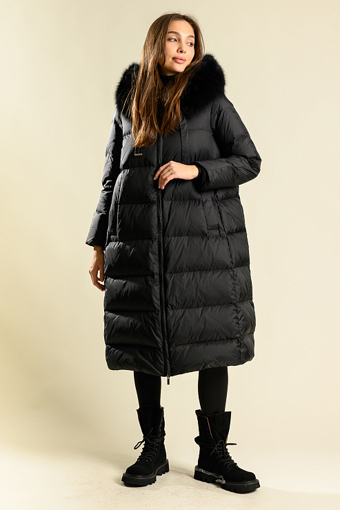 BELLABOA 114 BLACK Пуховик женский BELLABOA цвет Черный