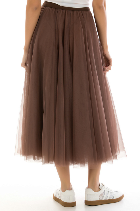CHEERDUCK/2C19 2329-1 КОРИЧНЕВЫЙ Юбка CHEERDUCK цвет Коричневый